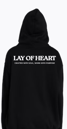 Black LAY OF HEART hoodie